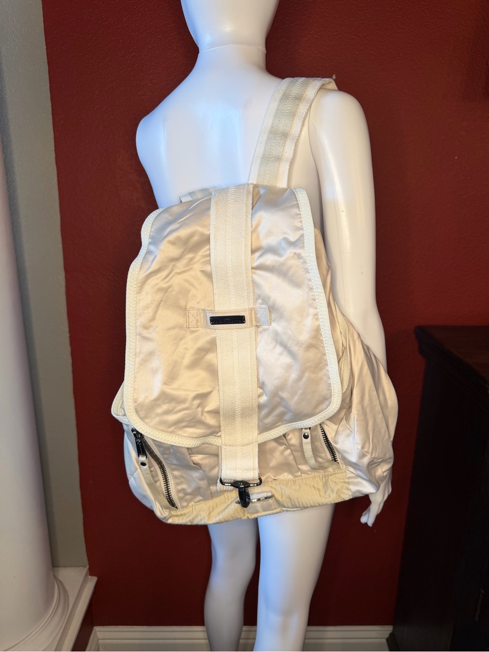 Adidas by Stella McCartney Utility Backpack Ivory Cream GUC